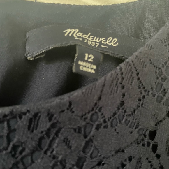 Madewell Navy Lace Dress - Picture 2 of 7
